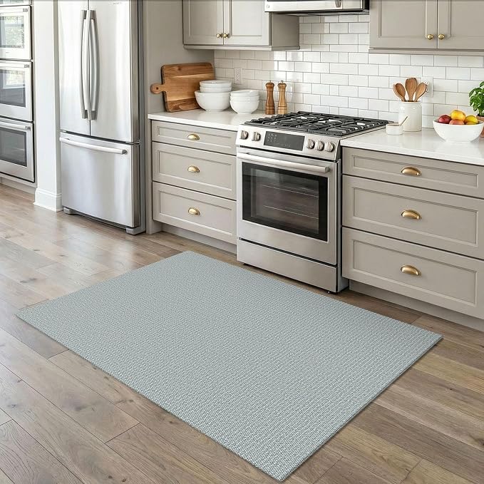 EARTHALL Washable Area Rug 4x5 Ft Non Slip Rugs - Image 5