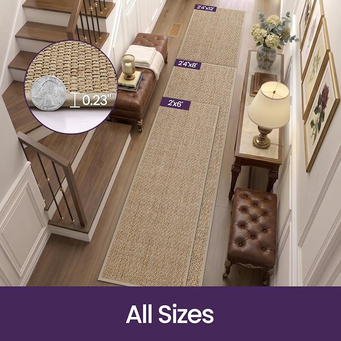 DEX Hallway Runner Rug 2x6, Non Slip Rubber Backing Inside Entryway Carpet - Image 2