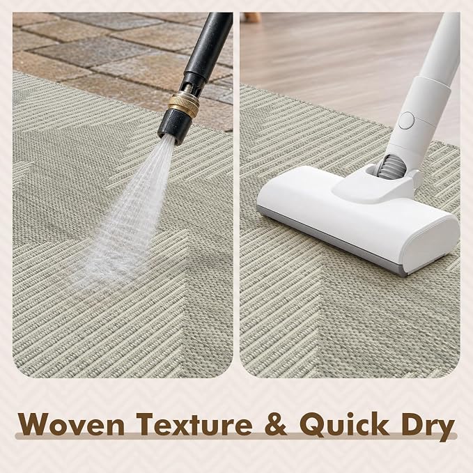 MontVoo-3x5 Outdoor Rug Porch Entryway Rug-Polypropylene Indoor Outdoor Rugs - Image 5