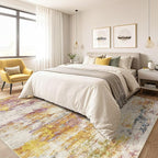 10x13 Area Rug Living Room: Washable Large Abstract Modern Soft Stain Resistant - Image 4