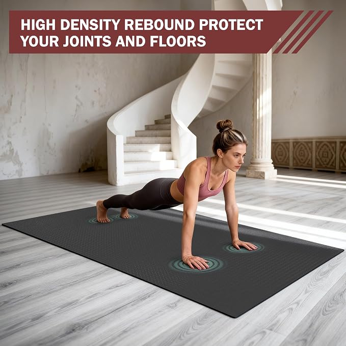 Stepwaver Extra Large Exercise Mat, Shoe-Friendly, Ultra Durable, Thick Large - Image 4