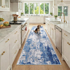 RELEANY Washable Area Rugs 3x9 Non-Slip Modern Abstract Soft by RELEANY