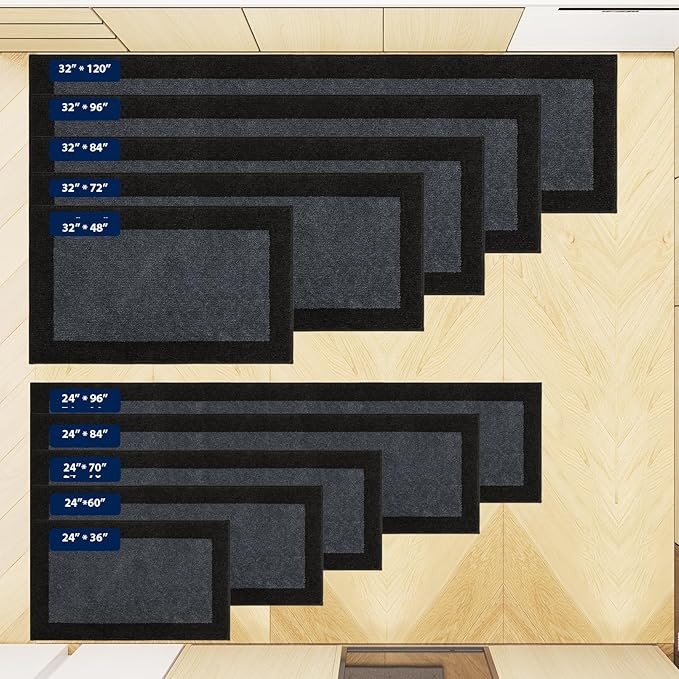 Machine Washable Kitchen Rug 24" x 96", Non Slip Kitchen Mat - Image 4