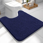 OLANLY Toilet Rugs U-Shaped 24x24, Extra Soft Absorbent Chenille Contour by OLANLY