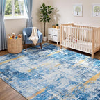 Rugflix 8x10 Area Rugs for Living Room, Washable Large Rug Stain-Resistant Low - Image 8