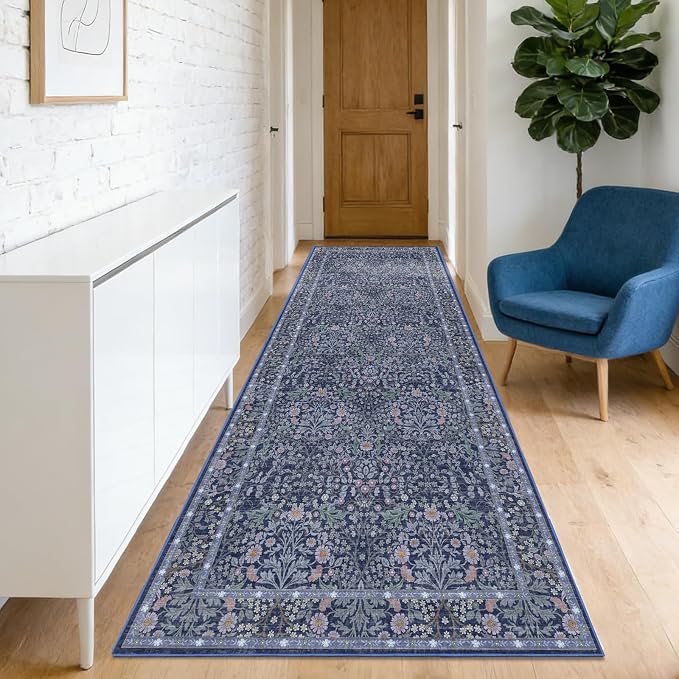 Washable 2'6" x 8' Runners for Hallways, Non Slip Long Floor Runner for Kitchen by Unknown