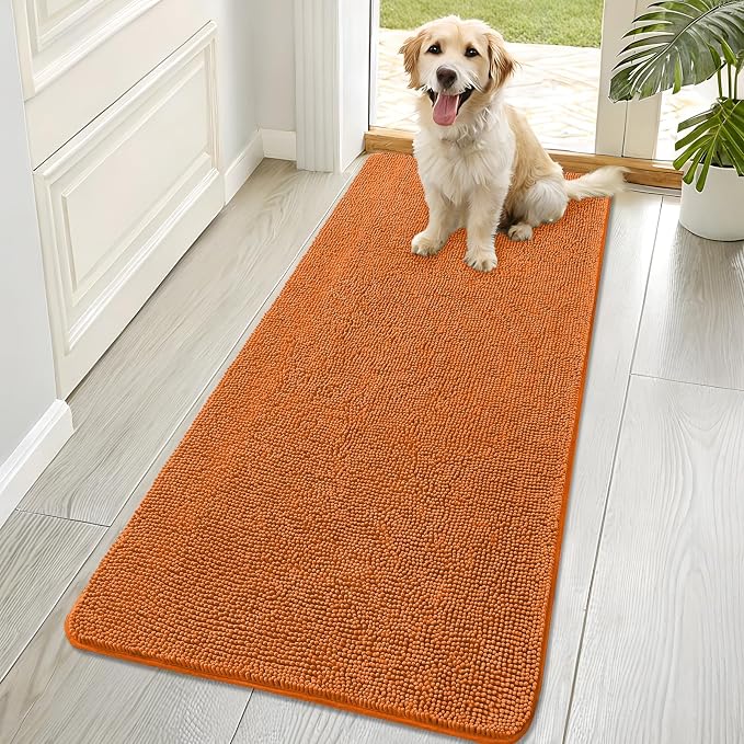 OLANLY Dog Door Mat for Muddy Paws 70x32, Absorbs Moisture and Dirt, Absorbent by OLANLY