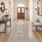 Vintage Hallway Runner Rug 2x10: Large Soft Washable Entryway by COTILED