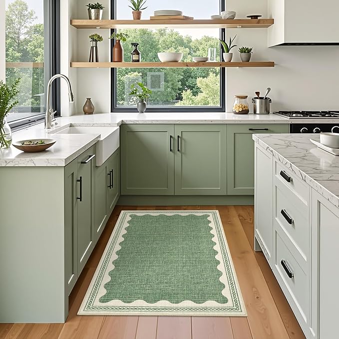 GarveeHome Scalloped Door Mat Indoor Rugs - Image 3