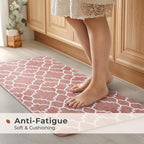 FRESHMINT Kitchen Mat Set of 2, Anti-Fatigue Cushioned Kitchen Mats - Image 3