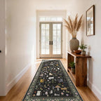 3x7 Washable Rug Runner, Non Slip Low Pile Hallway Cat Runner Rug, Stain - Image 5