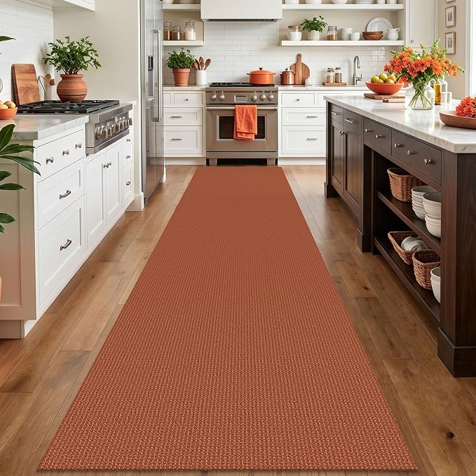 IOHOUZE Washable Exrea Long Hallway Runner Rug 3x14 Non Slip Rubber Backed - Image 2