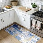RELEANY Washable Area Rugs 2'x5' Non-Slip Modern Abstract Soft - Image 2