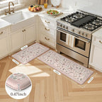 LEEVAN Anti Fatigue Mats for Kitchen Floor Non-Slip, Cushioned Kitchen Mats for - Image 2