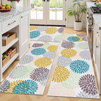 Ileading Boho Kitchen Rugs Sets 3 Piece by Ileading