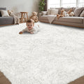6x9 Area Rug for Living Room:Ultra Soft Fluffy Shag White Rugs, Large Fuzzy by Unknown