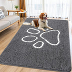 Smiry Dog Door Mat for Muddy Paws, Absorbent Dirt Trapper Non Slip Quick Dry by Smiry
