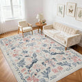 6x9 Area Rugs Washable Rug: Large Boho Living Room Rug Soft Non-Slip Low Pile by Yidanamy