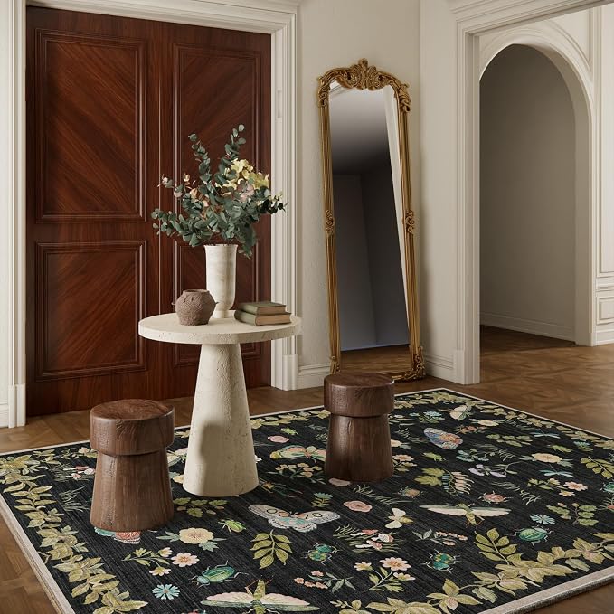 Machine Washable Rugs for Living Room: 6x9 Area Rugs Stain Resistant Non Slip - Image 7