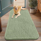 Smiry Dog Door Mat for Muddy Paws 48x30, Absorbent Dirt Trapper, Non-Slip by Smiry