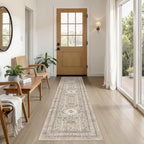 Vintage Hallway Runner Rug 2x6: Large Soft Washable Entryway by COTILED