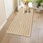 Smiry Dog Door Mat for Muddy Paws 47x24, Absorbent Dirt Trapper, Non-Slip by Smiry
