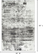 5x7 Area Rugs Washable Rug: Modern Abstract Living Room Rug Soft Anti-Skid Thin - Image 2