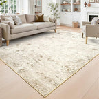 Toneed Abstract Area Rug 5x8 Modern Washable Rug Soft Non Slip Rug Low Pile by Toneed