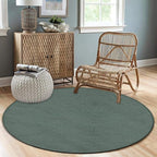 Machine Washable Modern Round Area Rug, Room Sofa Yoga Soft Round Carpet - Image 4