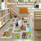 Capslpad Kids Rug Educational Play Rug 5.2'x3.3' Traffic Road Kids Play Car Mat - Image 7