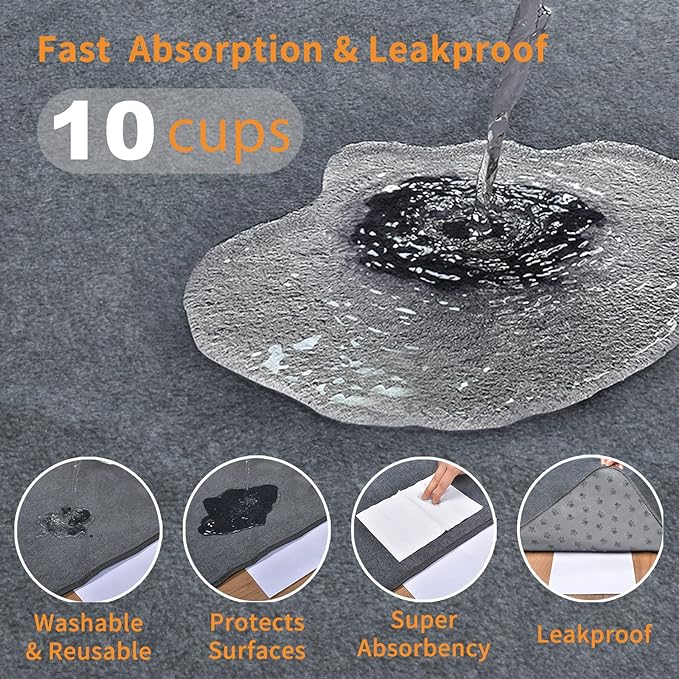 LOOBANI 2 Packs Extra Large Reusable Dog Mat - Image 2