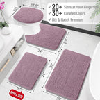 OLANLY Large Bathroom Rugs 47x32, Extra Soft Absorbent Chenille Bath Rugs - Image 2