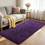 Shag Runner Rug for Bedroom Living Room 3x7 Upgrade Non-Slip Fluffy Soft - Image 2