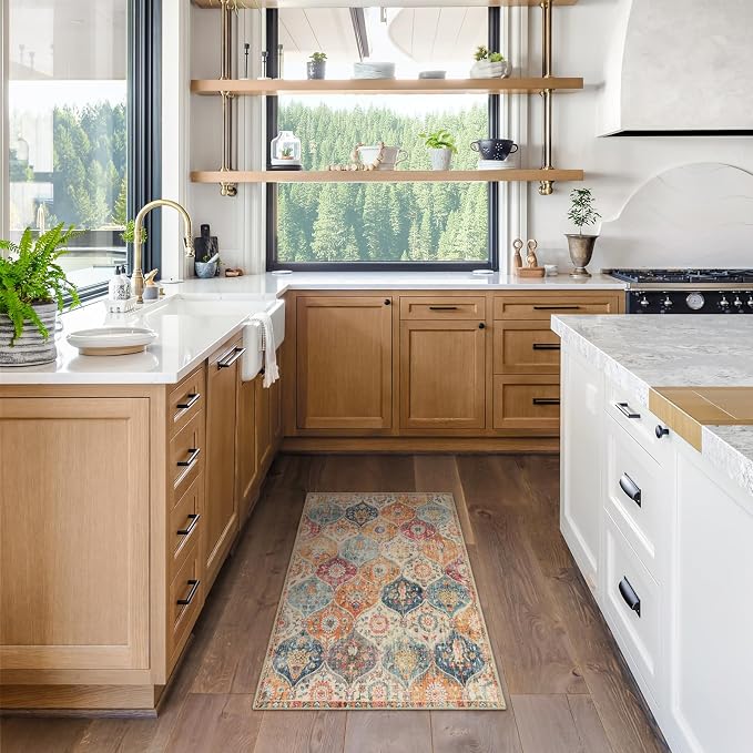 Lahome Moroccan Trellis Washable Rug, 2x3 Kitchen Rugs - Image 7
