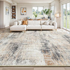 Lofus 10x14 Area Rug for Living Room, Neutral Modern Washable Carpet for by Lofus