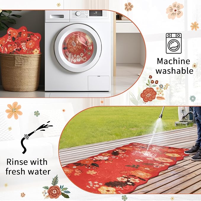 Kitchen Rug Mat Sets 3PC, Cushioned Anti Fatigue Mat Non Slip Washable Kitchens - Image 6