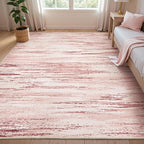 tchdio Pink Rug-5x7 Area Rugs for Living Room, Ultra Soft Washable Rugs for by Tchdio
