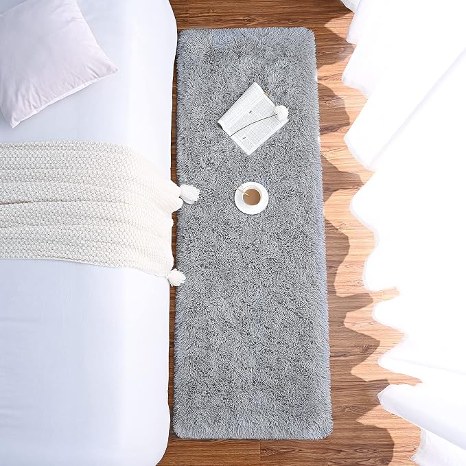 Chicrug Soft Runner Rugs for Bedroom Living Room Plush Fluffy Rug 2x8 Feet - Image 4