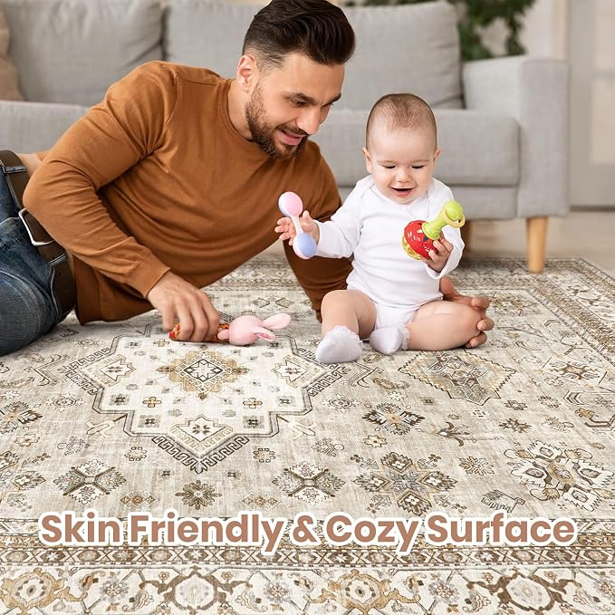 Vintage Living Room Area Rug 9x12 - Image 4