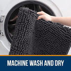 OLANLY Large Bathroom Rugs 44x32, Extra Soft Absorbent Chenille Bath Rugs - Image 5