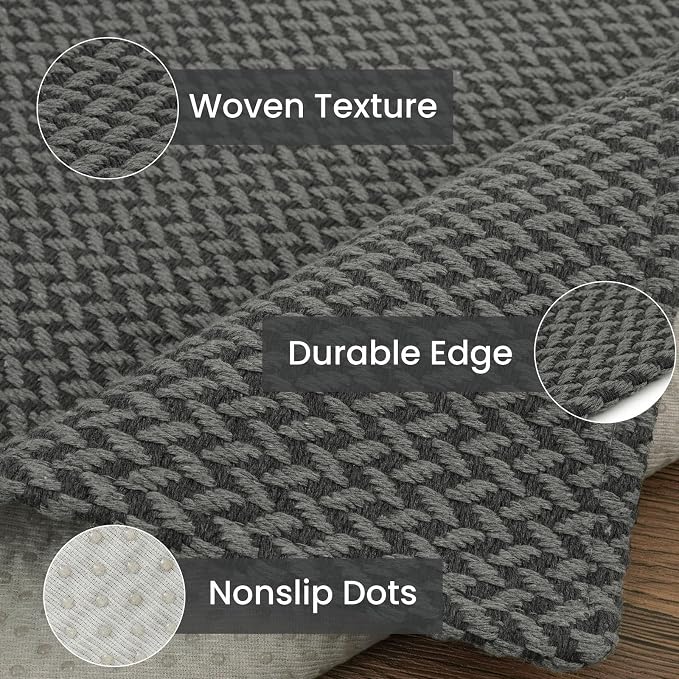 IOHOUZE Washable Runner Rug 2x8 Non Slip Rubber Backed Hallway Runner Entryway - Image 6
