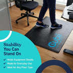 Cubii Non-Slip Workout Mat for Under Desk Ellipticals, Floor Protection - Image 5
