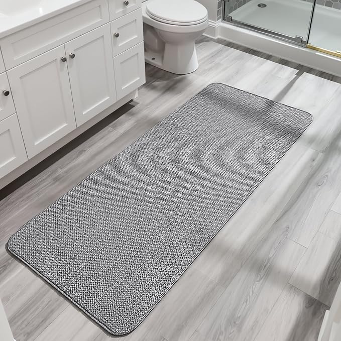 Bosap Bath Mat, Ultra Thin Bathroom Runner Rugs, Large Bath Mats by BosapDirect
