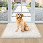 White Fluffy Rug for Bedroom Living Room, 2x3 Small White Area Rug Furry Throw - Image 3