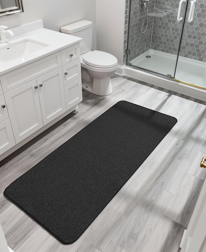 Bosap Bath Mat, Ultra Thin Bathroom Runner Rugs, Large Bath Mats - Image 6