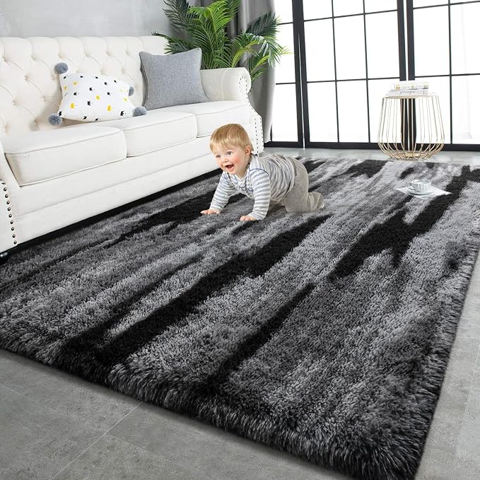 TWINNIS Super Soft Shaggy Rugs Fluffy Carpets, 6x9 Feet, Indoor Modern Plush by TWINNIS