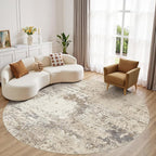 8ft Round Area Rug by MICGEEK