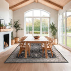 Boho Black Rug for Living Room - Image 3