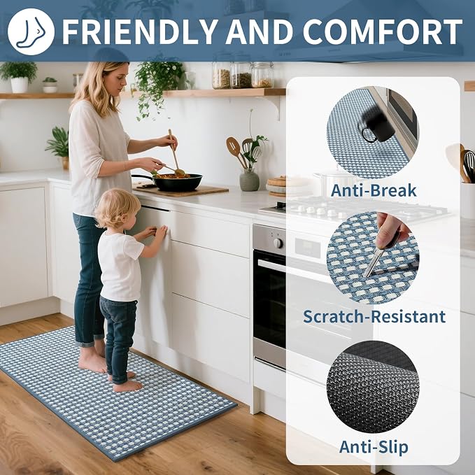 YDKGL Large Kitchen Runner Rugs Long Kitchen Mat Non Slip Washable, Super - Image 2