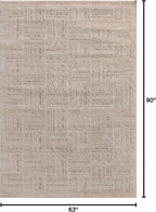 Loloi Amber Lewis Monty Collection MOT-01 Ivory/Taupe 5'-3" x 7'-6", .50" Pile - Image 2